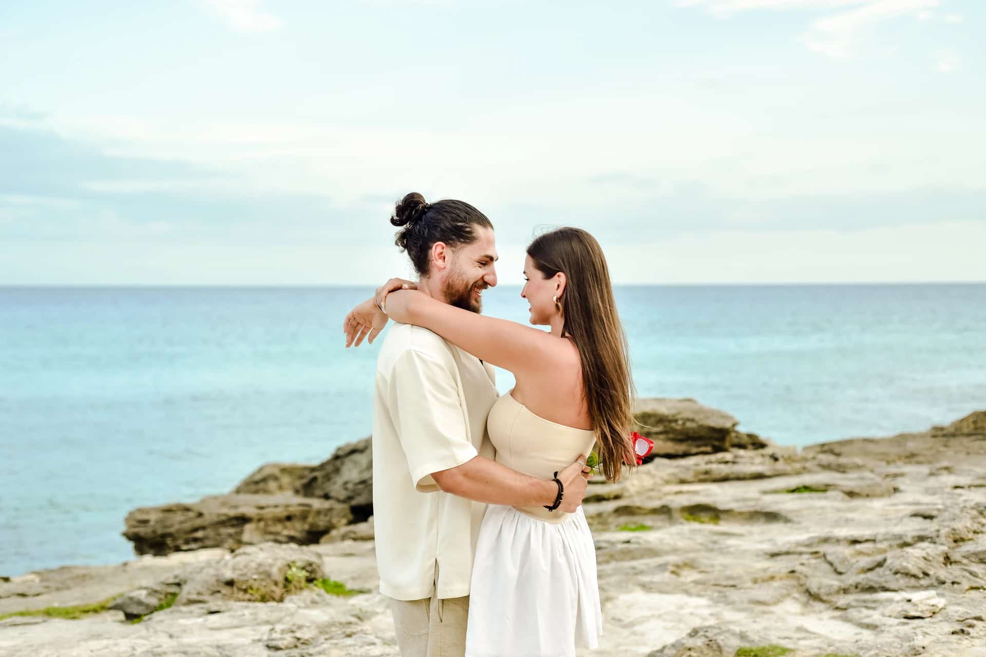 Couple on the Tulum coast