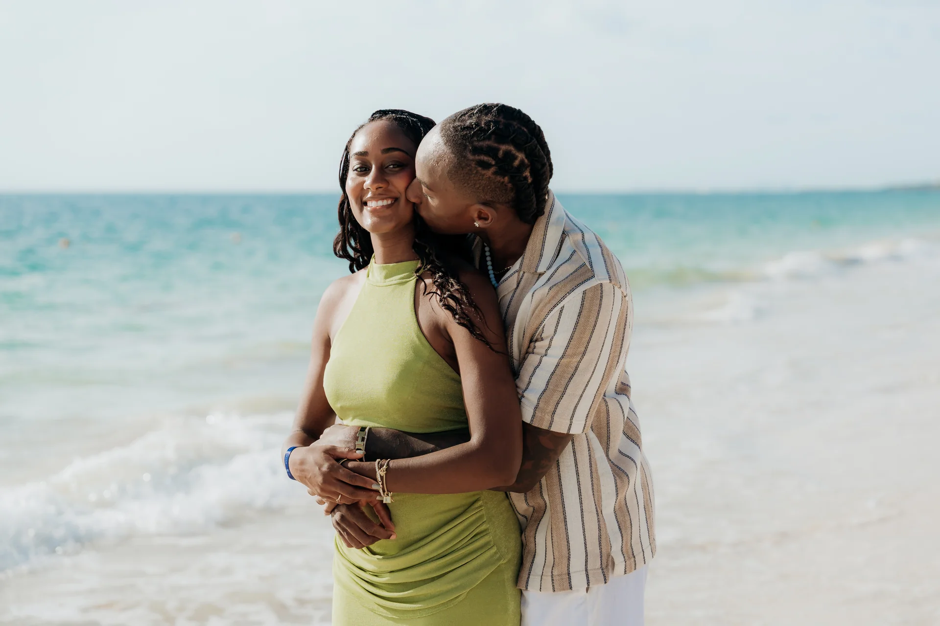 Couple silhouetted against the light, RIU Latino, Costa Mujeres
