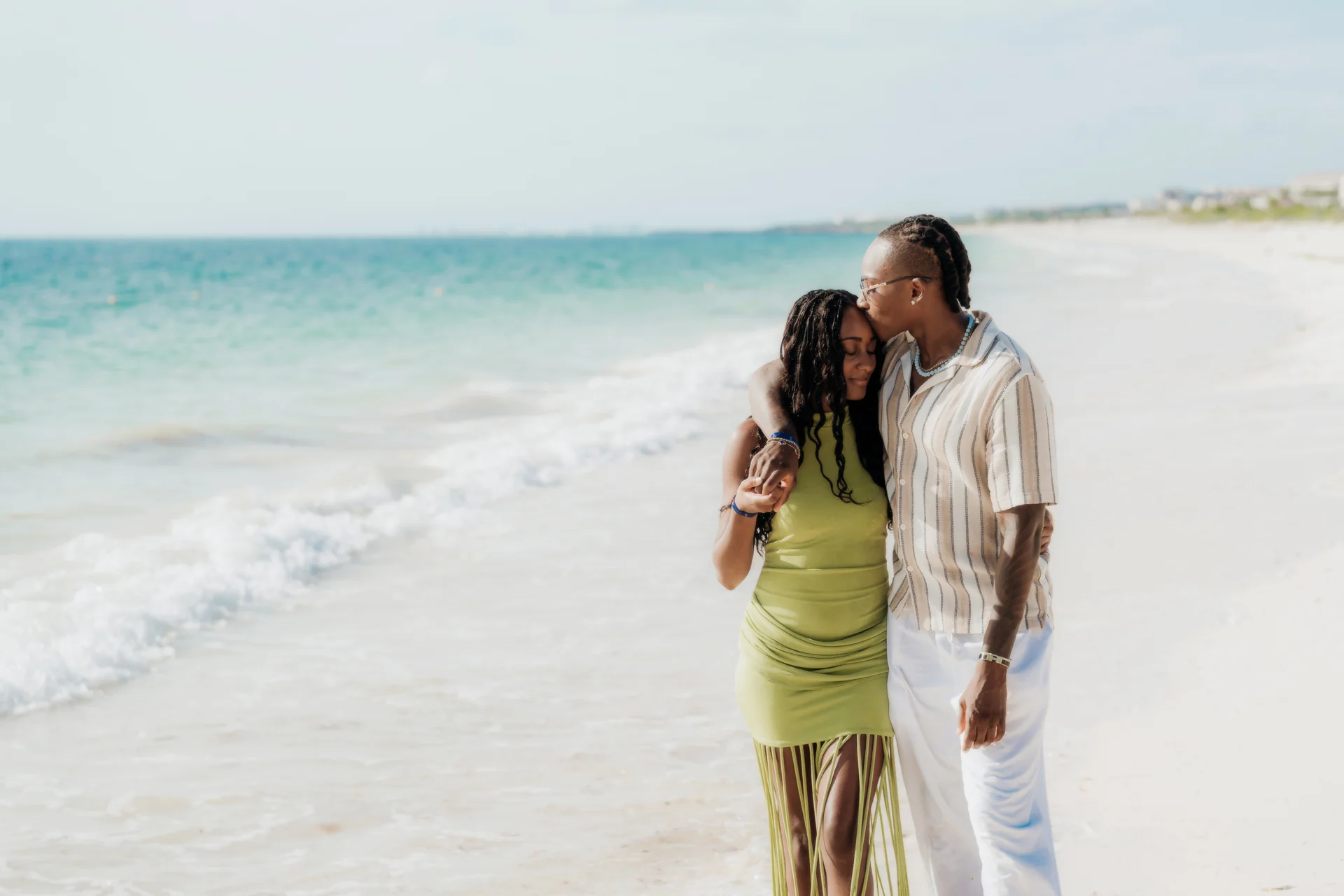 Couple lost in a quiet moment together, RIU Latino, Costa Mujeres
