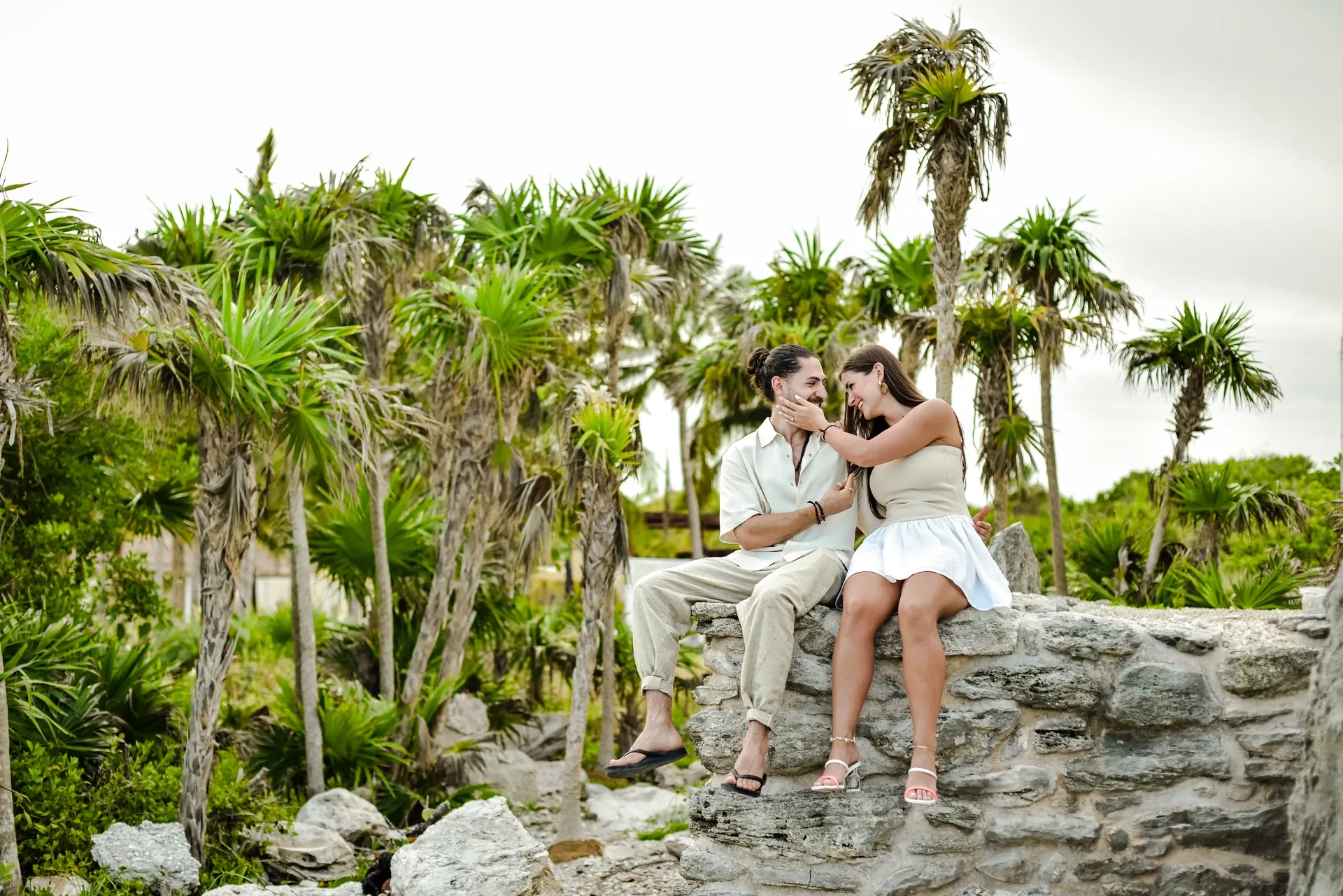 Couple in the Tulum jungle