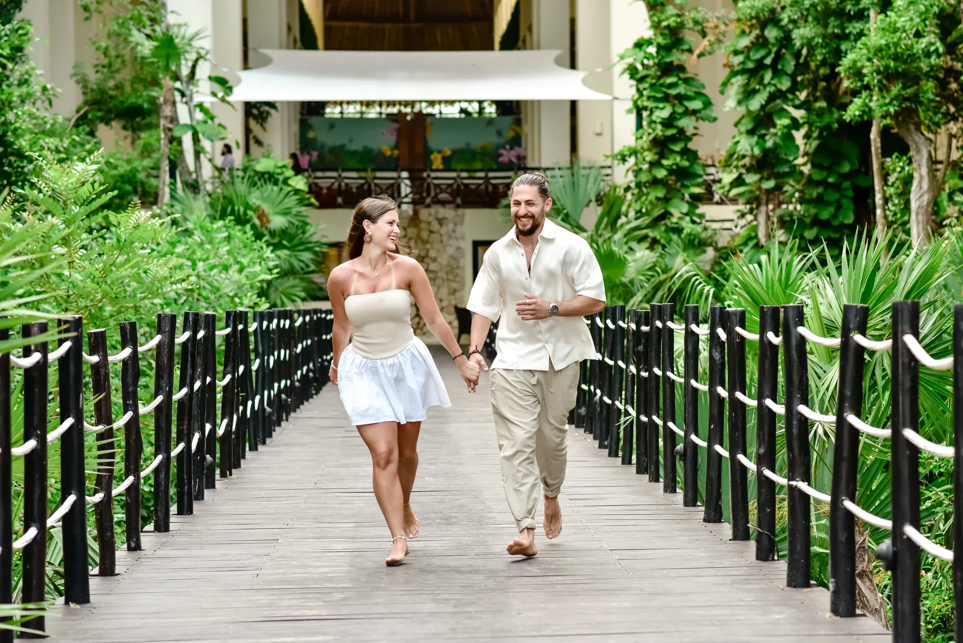 Couple at a Tulum resort