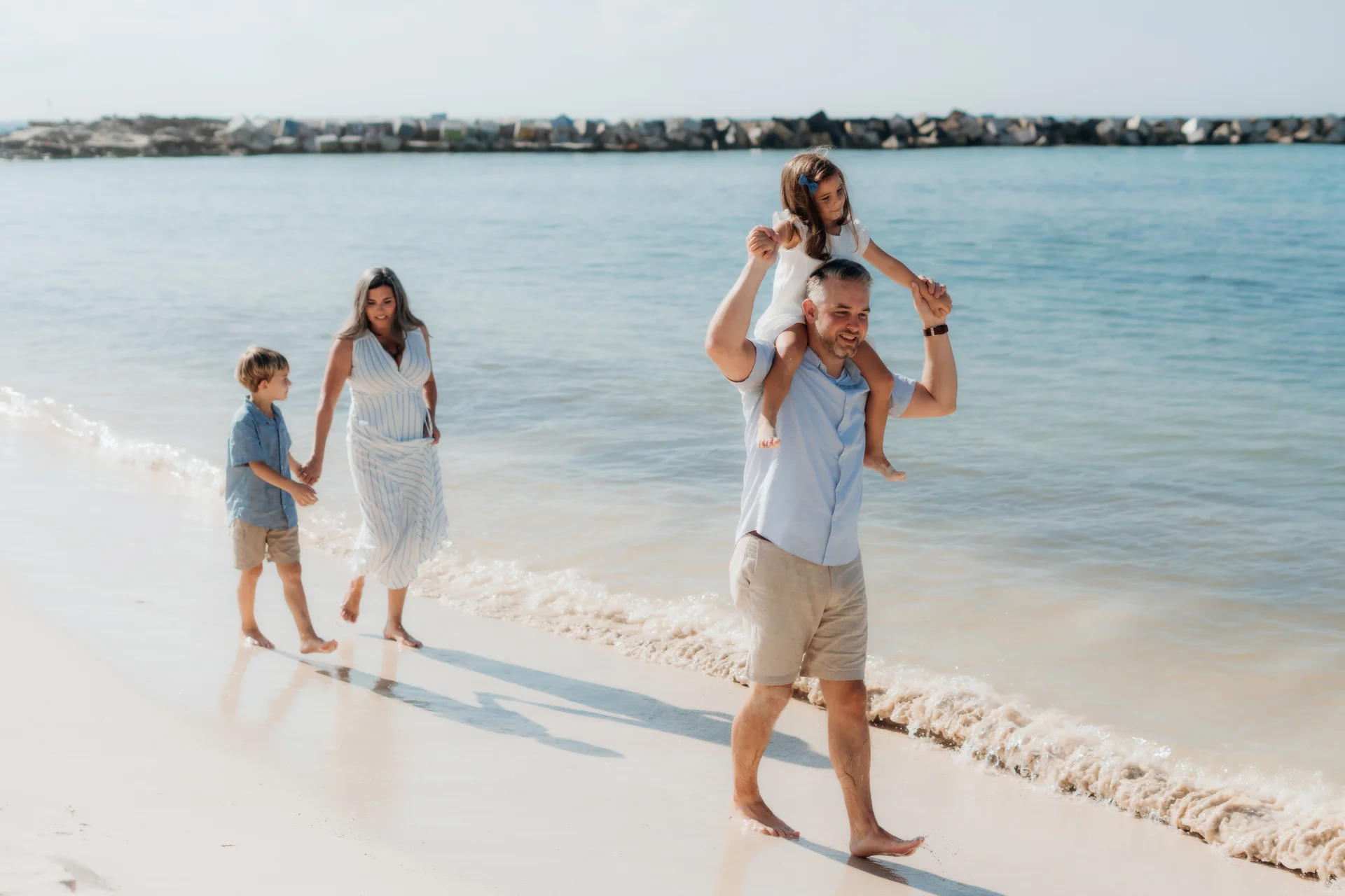 Grandparent holding the youngest child, Hyatt Ziva, Cancún