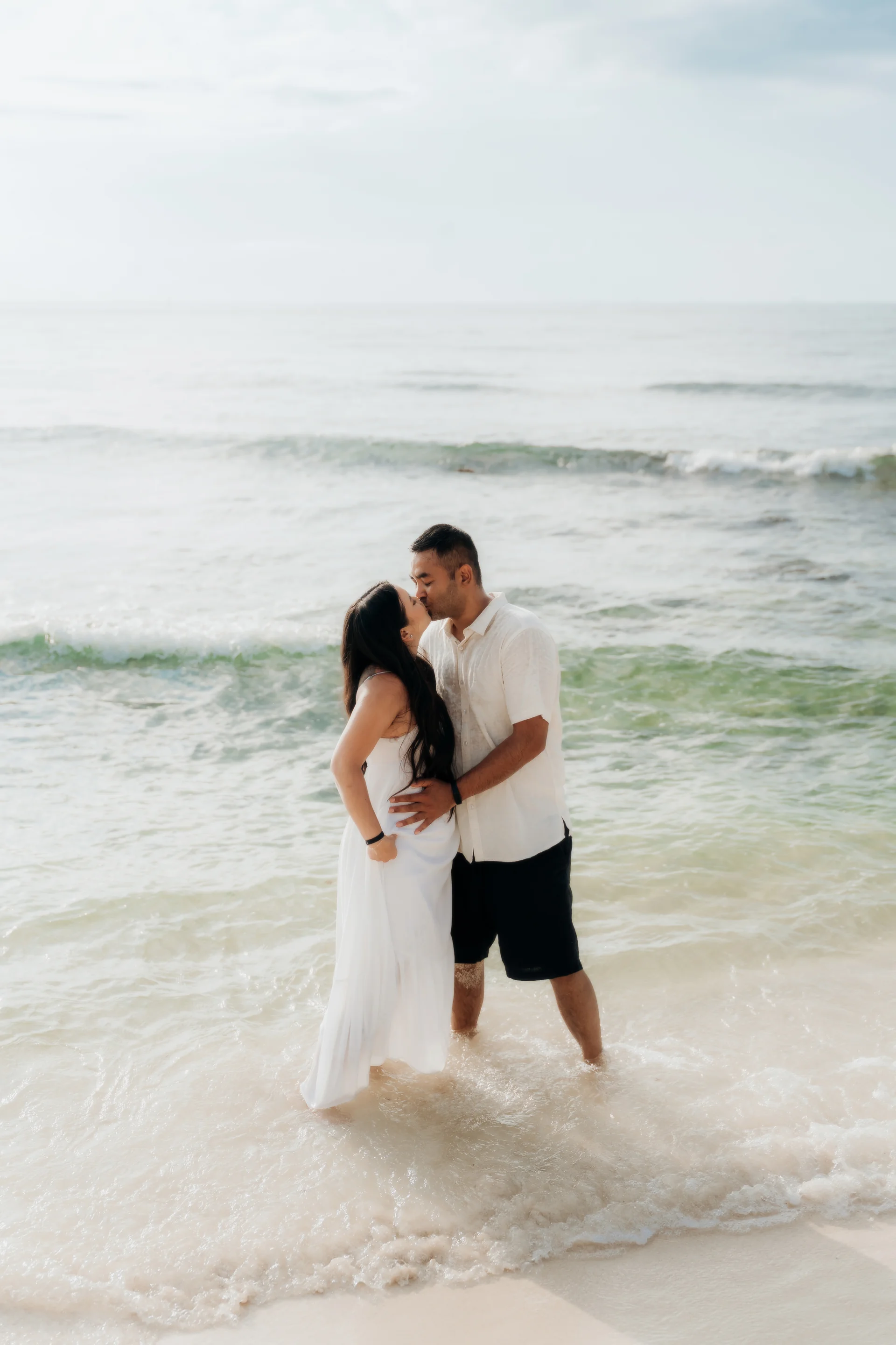 Couple holding the ring up together, Hyatt Vivid, Playa del Carmen
