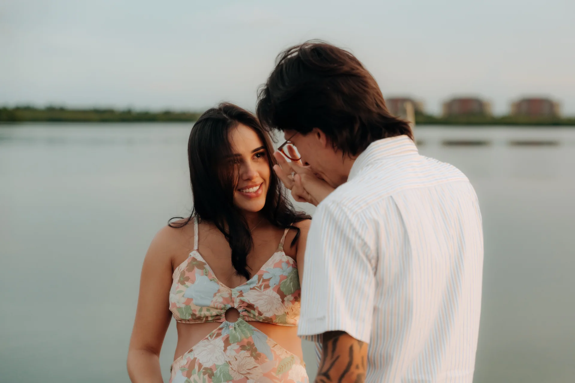 Ring on the hand during a tender moment, Navios restaurant, Cancún